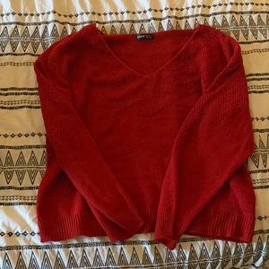 Red Knit Sweater